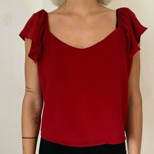 Staud Santorini Red Top